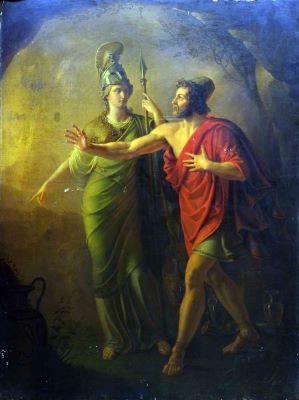 pictură de șevalet - anonim; Minerva și Perseu