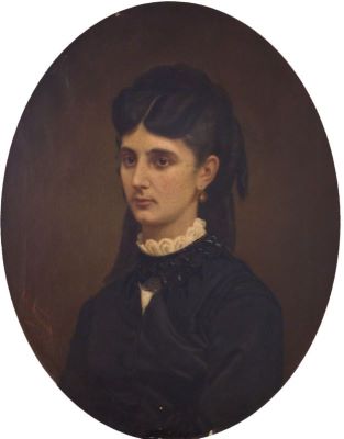 Pictură de șevalet - Aman, Theodor; Portret de doamnă