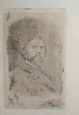 Gravură - Aman, Theodor; Autoportret