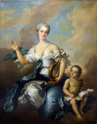 pictură de șevalet - Nattier, Jean-Marc (probabil, atelierul lui); Inspirația