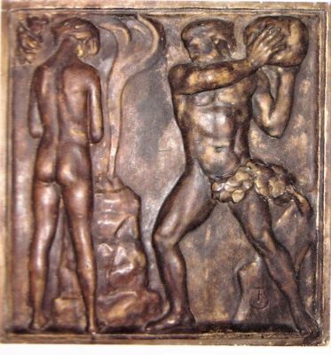 Basorelief - Storck, Frederic; Cain și Abel