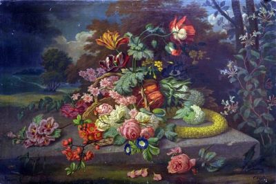 Pictură de șevalet - Voss, Carl Leopold; Buchet de flori