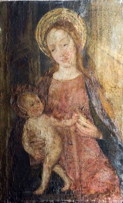 Pictură de șevalet - Lohny, Antoine de; Fecioara Maria cu Pruncul