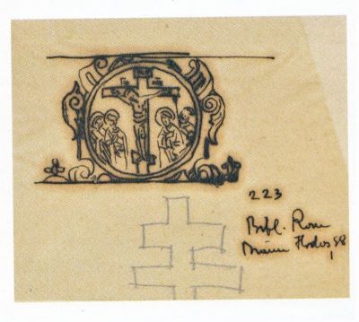 Desen - Storck, Frederic; Schiță: Răstignirea