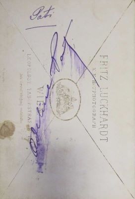 Fritz Luckhardt, fotograf vienez; Fotografie –Adelina Patti