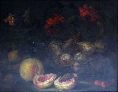 pictură de șevalet - Van Es, Jacob Foppens (atribuit cu rezerve); Natură statică cu fructe și flori