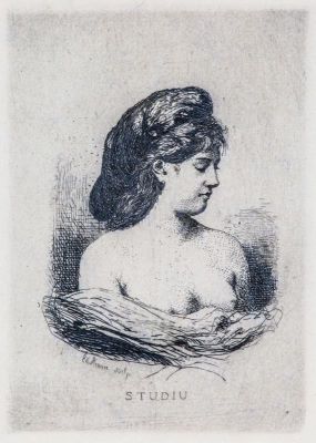 Gravură - Aman, Theodor; Studiu