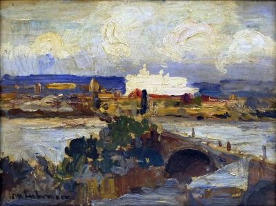 Pictură de șevalet - Liebermann, Max; Peisaj (Vedere din Roma?)