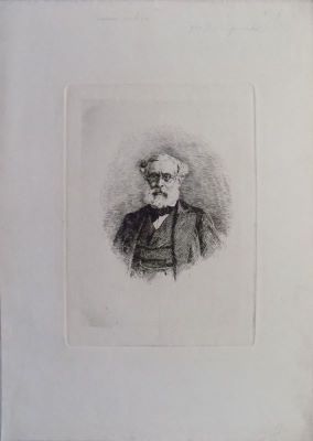 Gravură - Aman, Theodor; Cezar Bolliac