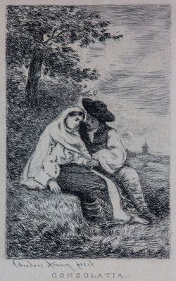 Gravură de interpretare - Aman, Theodor; Consolația