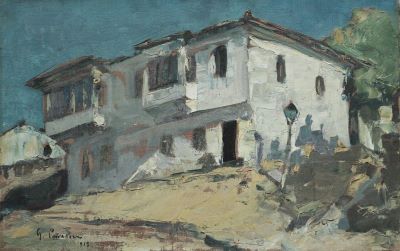 Pictură de șevalet - Petrașcu, Gheorghe; Casă părăsită