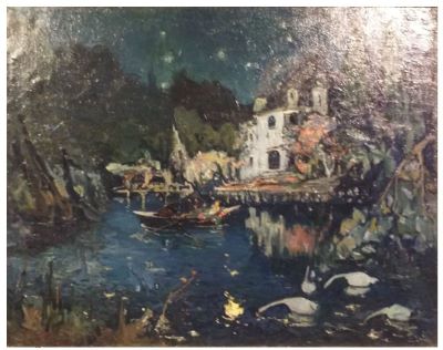 Pictură de șevalet - Petrașcu, Gheorghe; Interpretare după „Scrisoare IV” de Mihai Eminescu