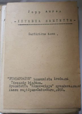 manuscris - Aurel Popp; Poezie scrisă de Aurel Popp