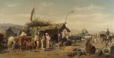 Pictură de șevalet - Volkers, Emil; Târg