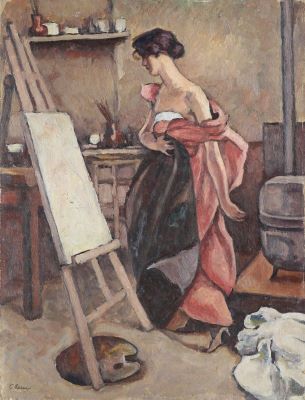 Pictură de șevalet - Ressu, Camil; Atelier