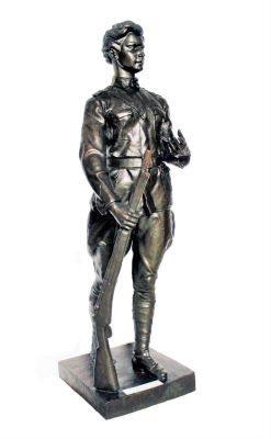 Statuie - Iulia Oniță; Sublocotenent Ecaterina Teodoroiu