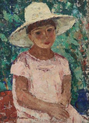 Pictură de șevalet - Dimitrescu, Ștefan; Portret de fetiță