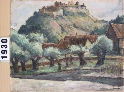 pictură de șevalet - Bunescu, Marius; Cetatea Râșnovului