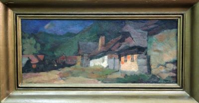 Pictură de șevalet - Nagy, Oszkar; Râul roșu
