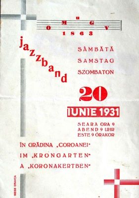 Afiș cultural - Tipografia Weiss; Spectacol de jazz