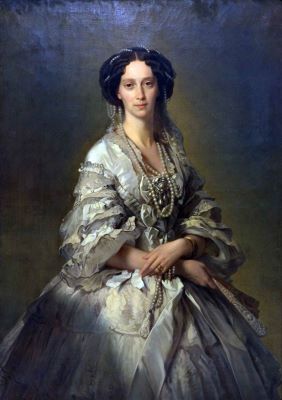 pictură de șevalet - Winterhalter, Franz Xaver; Portretul Mariei Feodorovna, soția Țarului Alexandru al III-lea