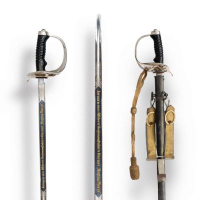 Carl Eickhorn din Solingen; Sabie, cu accesorii, conferită Principelui Mihai, pe data de 9 ianuarie 1927