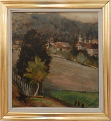 Pictură de șevalet - Eleutheriade, Micaela; Stațiunea Călimănești