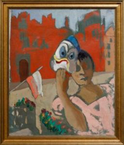 Pictură de șevalet - Dem. Bălăcescu, Lucia; Rățoiul marinar la Gdansk, Polonia