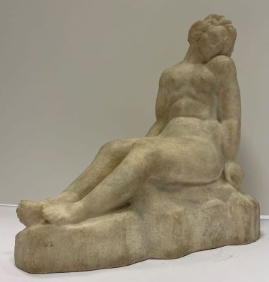 Sculptură de interior - Emilian, Céline; Nud așezat