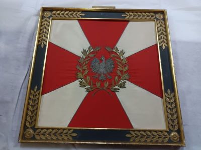 Drapel militar polonez nenominalizat înrămat