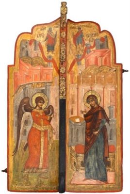 Uși împărătești - Zugrav Kiril; Buna Vestire