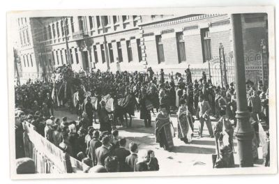 Carte poștală ilustrată; Înmormântarea lui George Topîrceanu