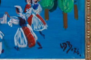 Pictură de șevalet - Dem. Bălăcescu, Lucia; Horă la Viena cu umbra lui Strauss