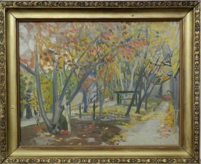 Pictură de șevalet - Lascăr, Vorel; În grădină