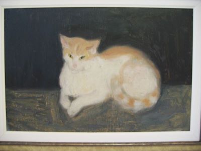 Pictură de șevalet - Lascăr, Vorel; Pisica