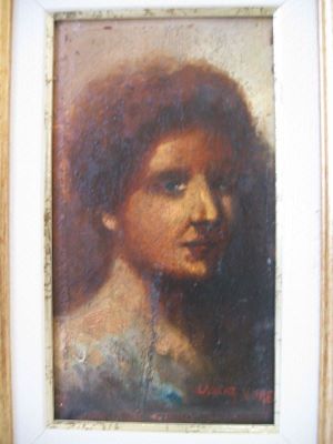 Pictură de șevalet - Lascăr, Vorel; Portret de femeie