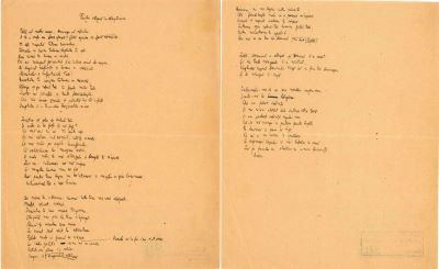 Manuscris - Mihail Sadoveanu; Mihail Sadoveanu: „Rugăciuni”