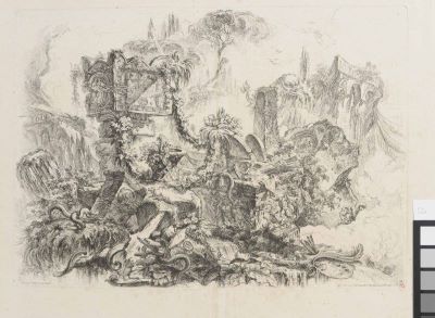 Gravură - Piranesi, Giovanni Batista; Mormântul lui Nero