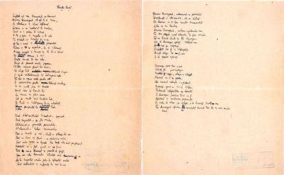 Manuscris - Mihail Sadoveanu; Mihail Sadoveanu: „Rugăciuni”