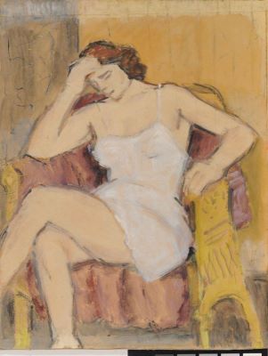 Pictură pe șevalet - Pallady, Theodor; Pe gânduri