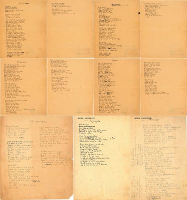Manuscris - Mihail Sadoveanu; Mihail Sadoveanu: „Rugăciuni”