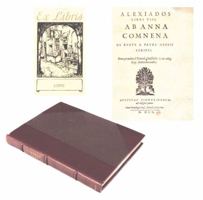 Carte veche - Anna Comnena, autoare; David Höschel, editor științific; Alexiados libri VIII Ab Anna Comnena de rebus a patre gestis Scripti
