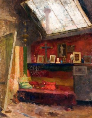 Pictură de șevalet - Stoenescu, Eustațiu; Atelier