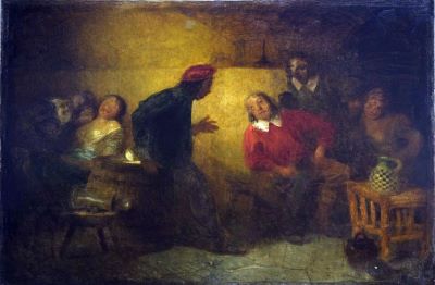 pictură de șevalet - Duxa, Carl; Scenă de tavernă