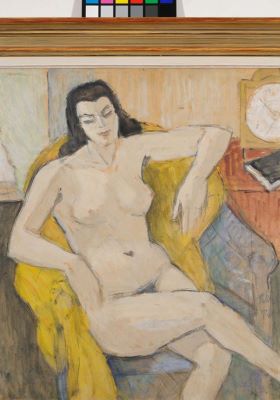 Pictură pe șevalet - Pallady, Theodor; Nud în fotoliu