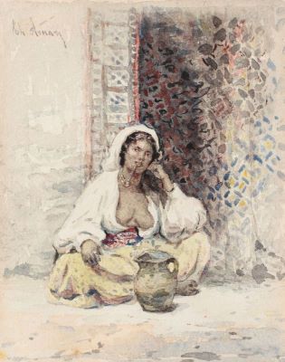 Acuarelă - Aman, Theodor; Țigancă