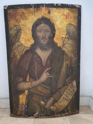 Icoană - anonim; Sfântul Ioan Botezătorul