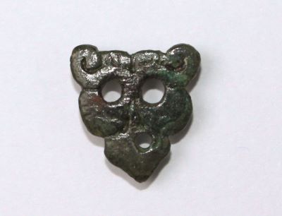 Aplică zoomorfă stilizată din bronz