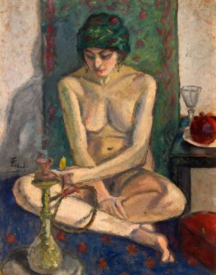 Pictură pe șevalet - Pallady, Theodor; Odaliscă