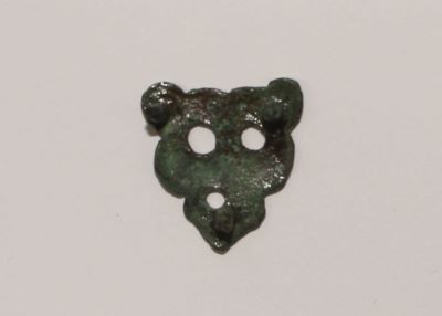 Aplică zoomorfă stilizată din bronz